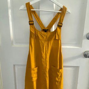 Mustard Yellow Linen Dress